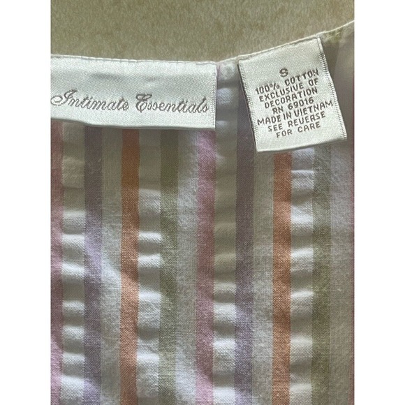 Intimate Essentials Womens Vintage Seersucker Robe Zip Up Front Housecoat Small - Picture 10 of 15